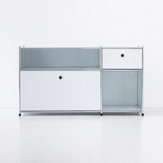 마켓비 심플리 2x2 수납장 2문 BC615, 퓨어화이트