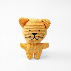 soonZAM 寵物動物朋友娃娃磨牙玩具 獅子, 黃色, 1個