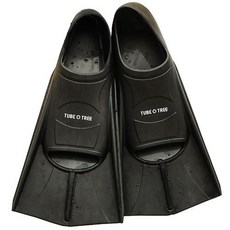 TUBE TREE 浮潛短蛙鞋 + 網袋組 S8225 黑色 XL(275~285mm)