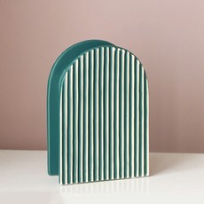 彩色條紋花瓶, 綠色