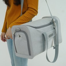 레드퍼피 반려동물 켐벨라 이동가방, 그레이, 1개