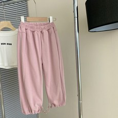 女童拉繩訓練慢跑褲 CCW14GPT147