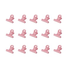 브리스크스타일 컬러 메탈 클립 핑크, 15개