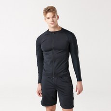 베이직엘르 남성용 집업 래쉬가드 비치 반바지 세트 BEM-W905