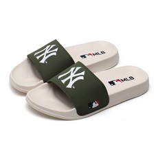 MLB 紐約洋基隊沙灘拖鞋, 卡其色, 260