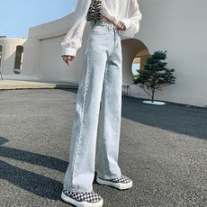 andstyle 女款魔術腰圍可調寬版牛仔褲 261442