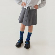 OWLEYBARN 女童時尚撞色腰帶短裙