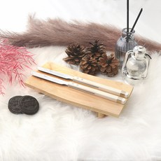 Bogen 方形索倫餐具餐刀, 白色, 2個