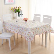 皇家防水花卉4人用桌巾, 雙色玫瑰, 137*183cm, 1個