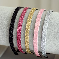 Littlegirsl 亮片舒適髮帶5件組