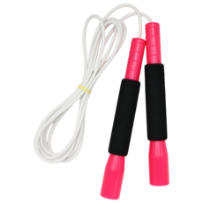 JFROPE 海綿高速跳繩, 粉紅色 + 白色繩, 1個