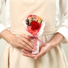 Maison de Flore 不凋謝鮮花 永生花 迷你花束, 紅酒色