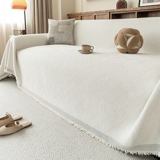 언헤브 다이아몬드 패턴 소파 커버, 02 화이트, 1개