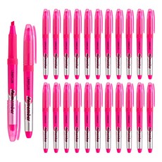 Lineplus Remember 螢光筆, 粉紅色, 24個