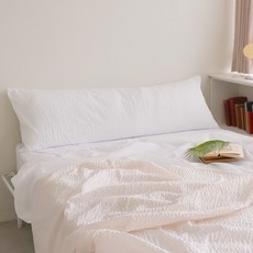 手工製作義式冰淇淋Duralon涼感泡泡紗方形大抱枕套, 白色