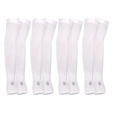 PGA TOUR 涼感袖套 手指型, 白色, 4套