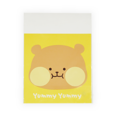 Donna&deco Yum Yum可愛動物自黏袋, 100個, 泰迪熊（黃色）