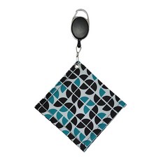 伸縮式高爾夫擦球巾 12 x 12cm, 1個, 藍色