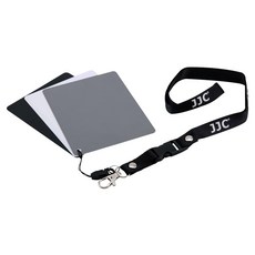 JJC 카메라 화이트 밸런스 그레이 + 블랙 + 화이트 카드 세트, 1세트, GC-3