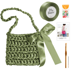 yarna 플레이 리본 글로우백 DIY 세트, 11 소프트카키, 1세트