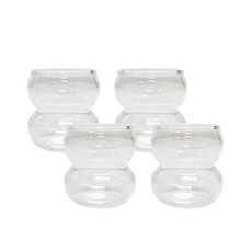 HAULS HOME 冰蹦 耐熱玻璃 迷你 燒酒杯, 清除, 4個