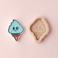 앵글띵 민트초코맛 아이스크림 실리콘몰드 2p