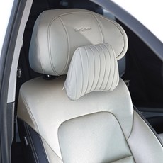 본투로드 오브제 차량용 헤드레스트 목쿠션 36 x 33 x 22 mm, 그레이, 1개