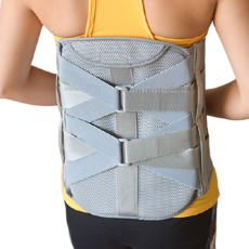 02 護背帶 護腰帶 灰色 XL, 1個