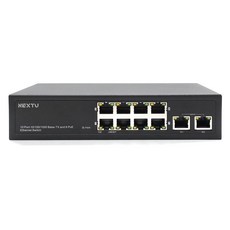 NEXTU 8埠 120W Giga PoE 交換式集線器 2埠上行鏈路, NEXTU-POE2512-TP