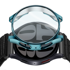 리아몬트 갤럭시워치 풀커버 보호 케이스, 청색, 1개