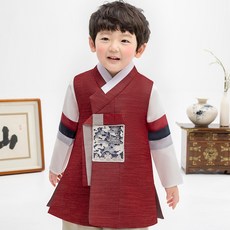 男童鍍金東夷永波韓服套裝 AM204