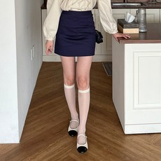 디아미뇽 크리드 뒷밴딩 미니 스커트