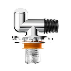 304不鏽鋼洗衣機雙排水地漏接頭 + 翻新貼, 1組, 銀色