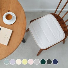 韓國 amante Soulmate 法蘭絨超細纖維絎縫坐墊, 奶油色