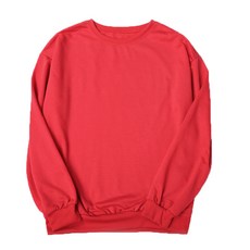 하이어리 남녀공용 세미 오버핏 무지 맨투맨