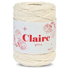 SILBARAM TEXTILE Clair 編織線 150g, 12 奶油色, 1個