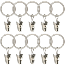 논슬립 커튼 집게 3.5cm, 실버, 10개