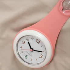水滴型浴室時鐘, 粉色的
