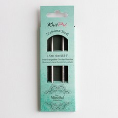 yarna KnitPro Mindful系列 可換式棒針組 長針頭 2入 13cm 36151 ~ 36161, 1套