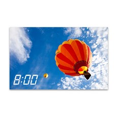 홈마인 캔버스 프린팅 액자 LED 시계 놀이공원 앤 열기구 800 x 500 mm, HM-PARK-31