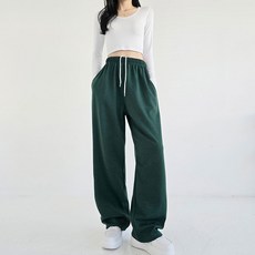 Planday 女款人生版型W長腿隱藏帶寬褲 短版