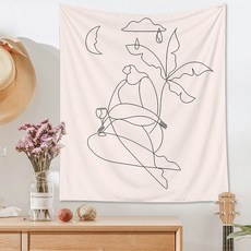 北歐插畫壁掛織物海報 薄布 030 GT3001 30, 混合色