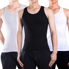 TWISTAR 男士基本日常背心 3件組