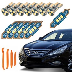 CARTEM 車用Luna LED室內燈 + 拆卸工具全套組, 1套, 現代 YF Sonata 一般型 2012年式