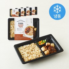 바르닭 바른도시락 우엉밥 & 데리야끼떡갈비 (냉동), 200g, 5개