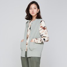 Pleatsme 女款絎縫背心