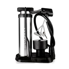 KINGSIR Naya Style 自行車打氣筒 QN-133-2, 銀, 1個