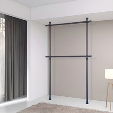 Gahwa Homesys 2 桿頂天立地衣架, 黑色