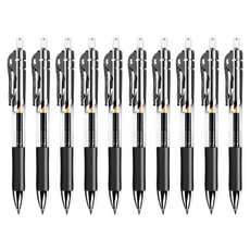 Vacogel 順滑中性筆 0.5mm, 黑色, 10個