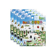 Petit 擬真昆蟲探索貼紙 DA5463, 混合顏色, 4個